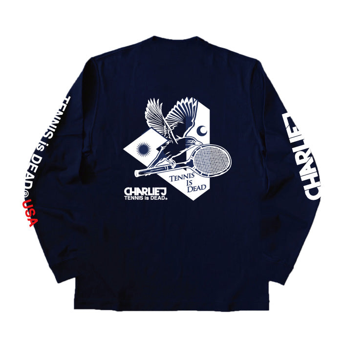 +CJ "CHARLIEJ by TENNIS is DEAD" - Mens Cotton L/S Tee