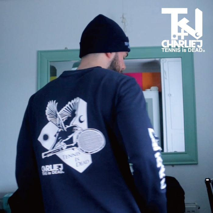 +CJ "CHARLIEJ by TENNIS is DEAD" - Mens Cotton L/S Tee