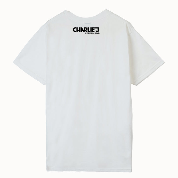 +CJ "CHARLIEJ by TENNIS is DEAD" - Mens Cotton Logo Tee