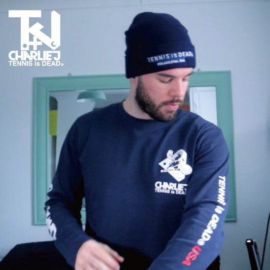 +CJ "CHARLIEJ by TENNIS is DEAD" - Mens Cotton L/S Tee