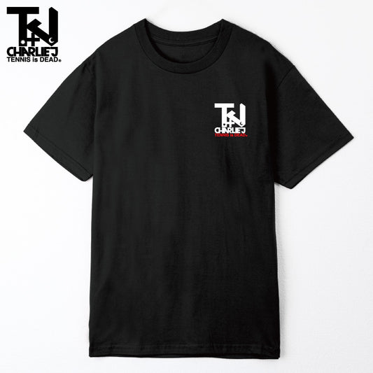 +CJ "CHARLIEJ by TENNIS is DEAD" - Mens Cotton Logo Tee 2