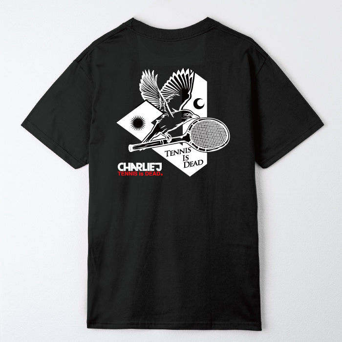 +CJ "CHARLIEJ by TENNIS is DEAD" - Mens Cotton Logo Tee 2