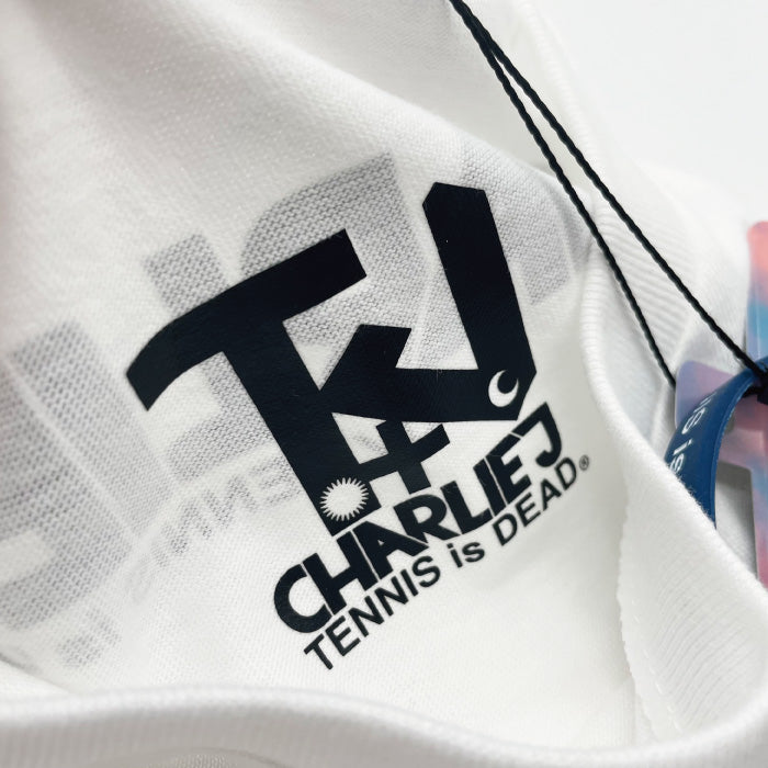 +CJ "CHARLIEJ by TENNIS is DEAD" - Mens Cotton Logo Tee